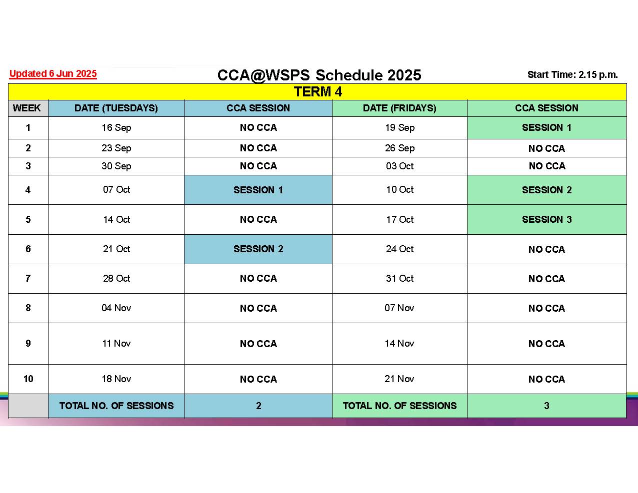 WSPS_CCA Schedule Term 4